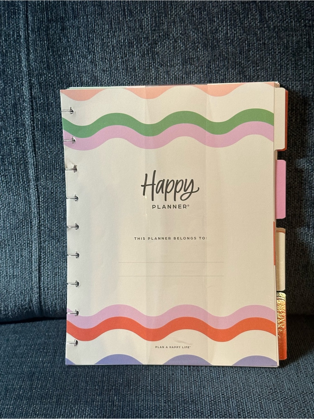 Happy Planner Pop of Positivity Classic Undated Vertical Layout Planner